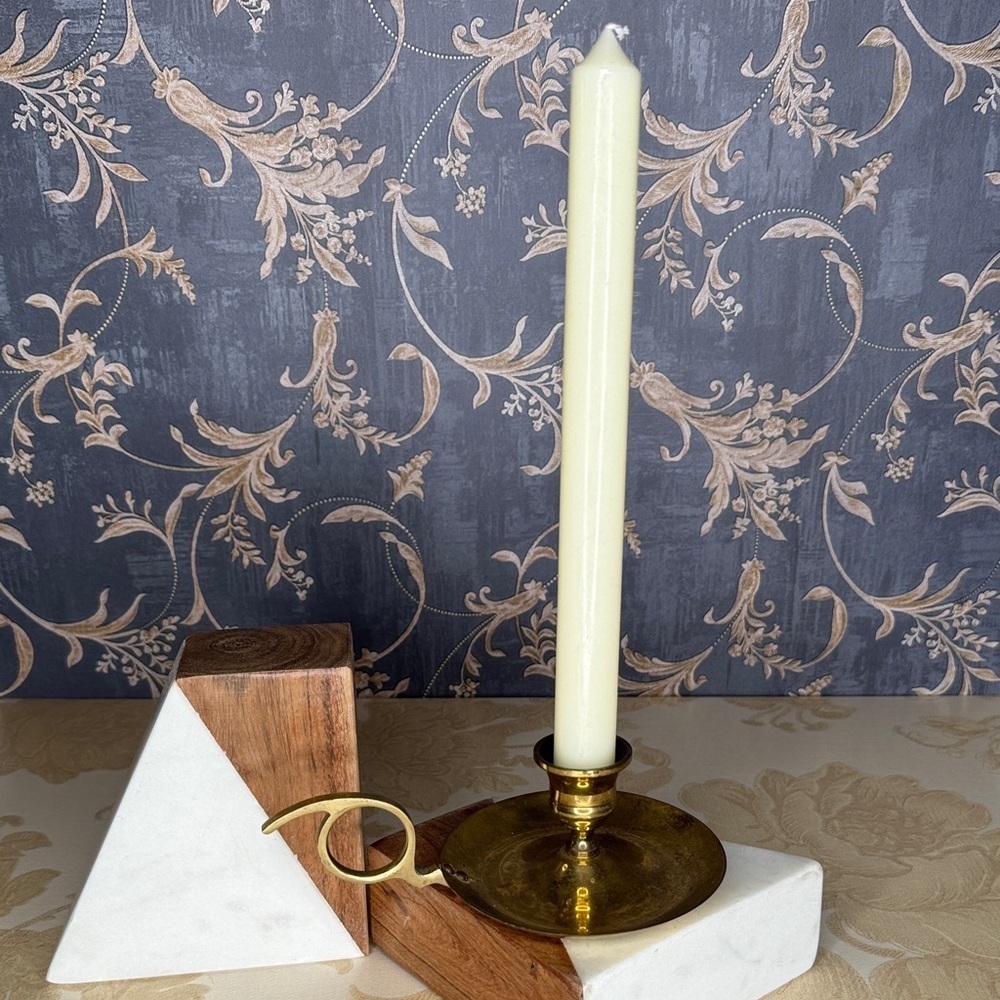 Vintage Estate Brass Chamberstick